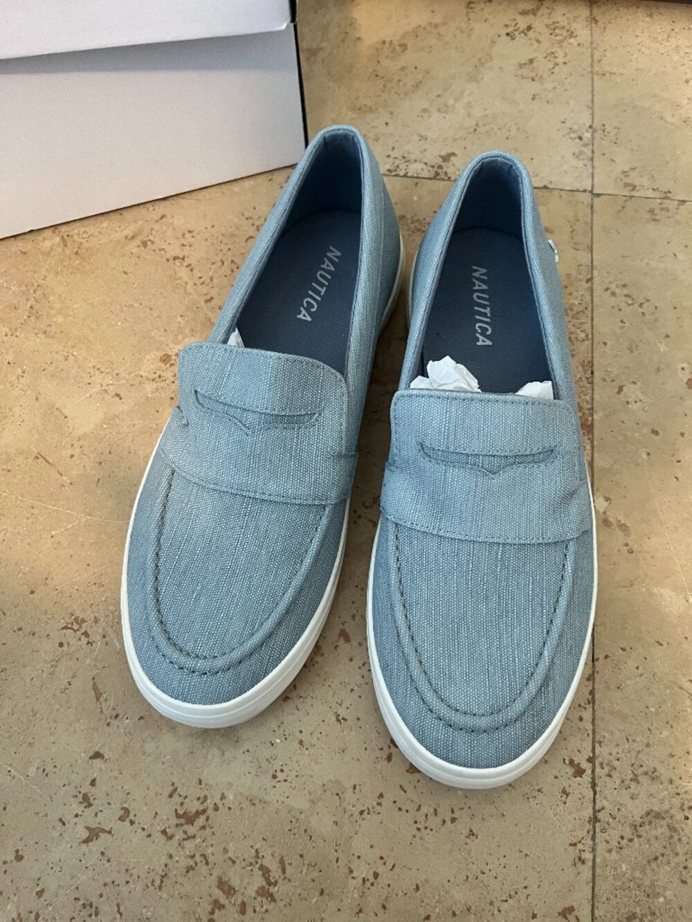 NEW Nautica Blue Slip On Sneakers Women’s Size 8 Casual Lightweight